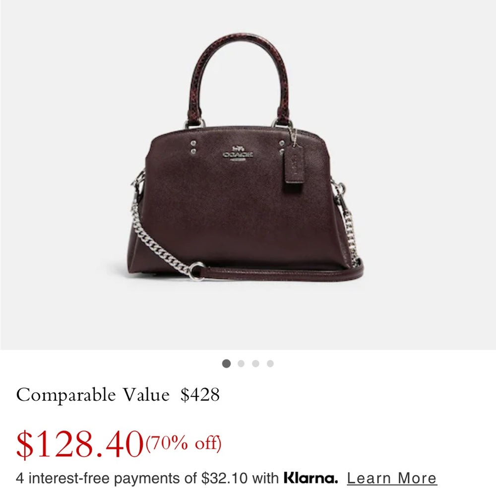 Coach purse (mini Lillie carryall)